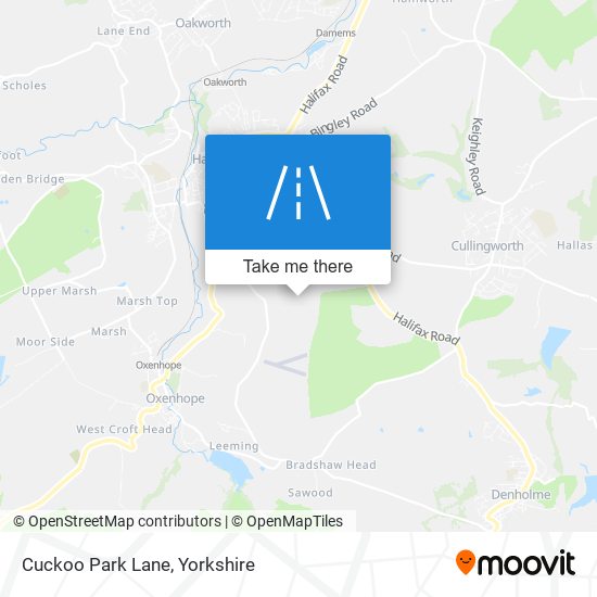 Cuckoo Park Lane map