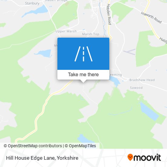 Hill House Edge Lane map