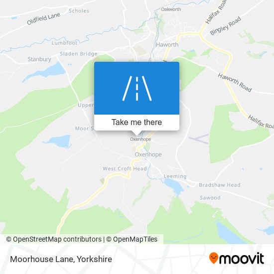 Moorhouse Lane map