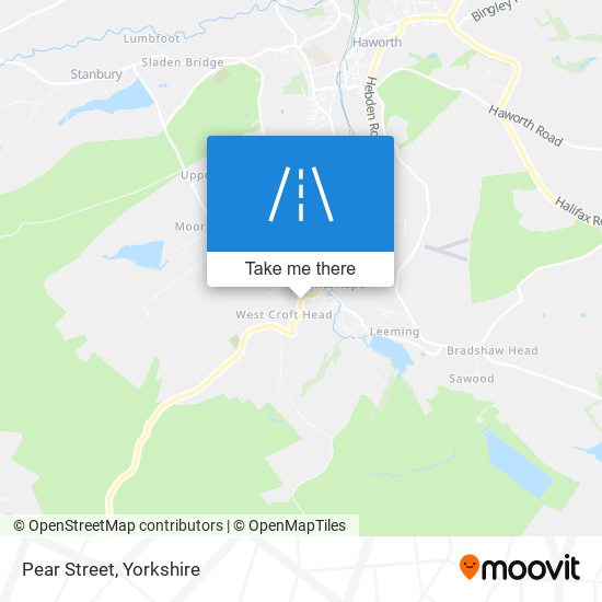 Pear Street map