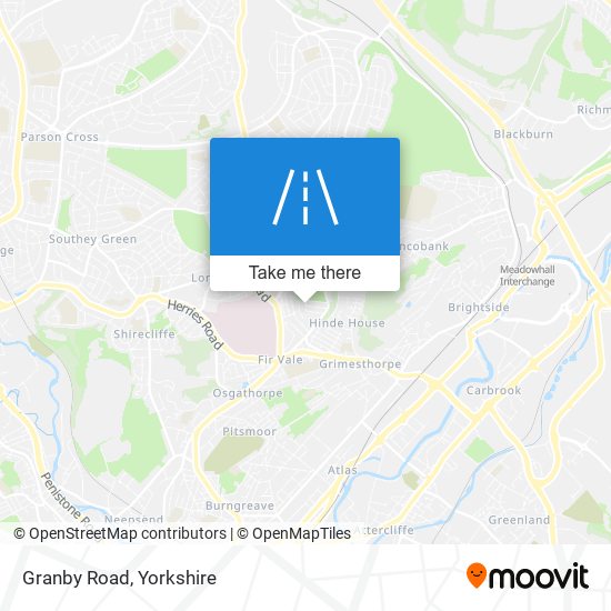 Granby Road map
