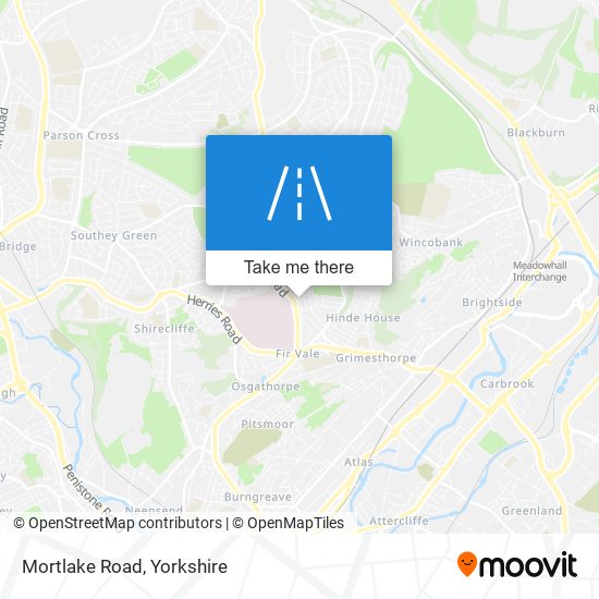 Mortlake Road map