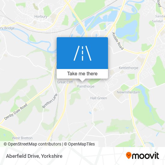 Aberfield Drive map