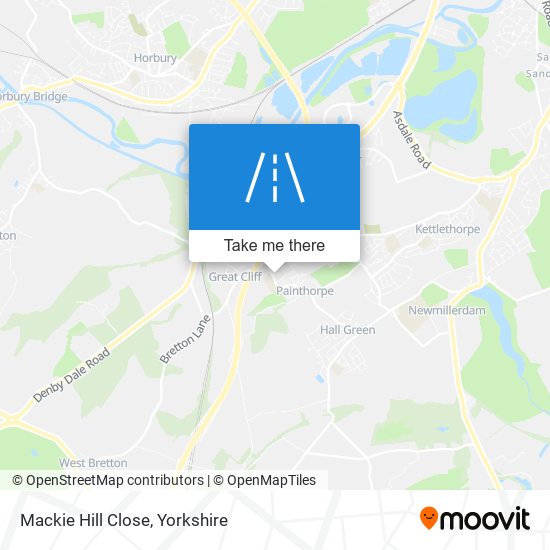 Mackie Hill Close map