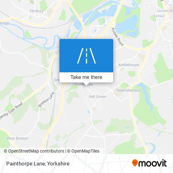 Painthorpe Lane map