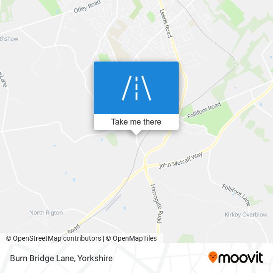 Burn Bridge Lane map