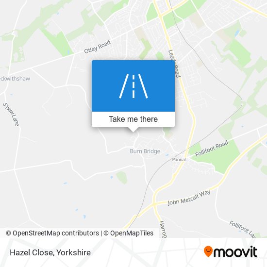 Hazel Close map