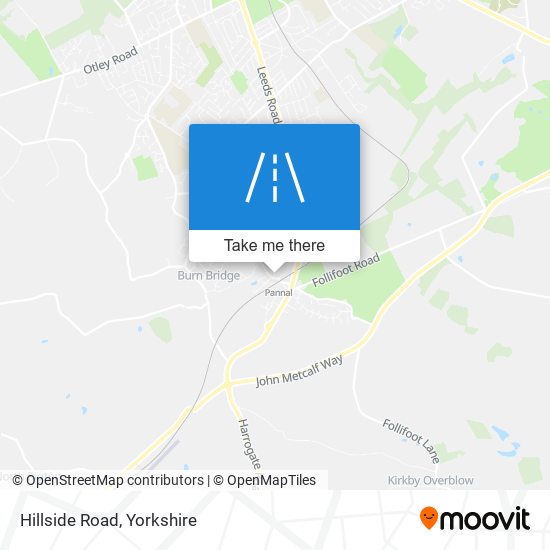 Hillside Road map