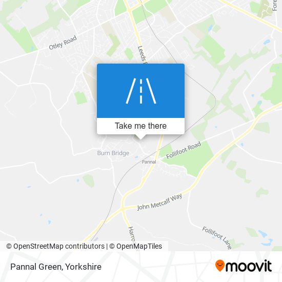 Pannal Green map
