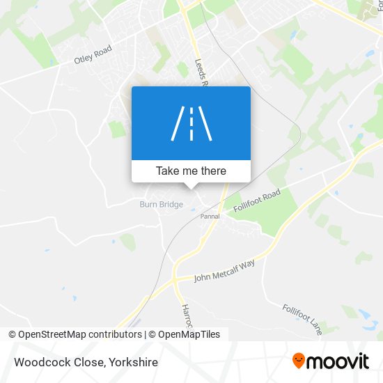 Woodcock Close map