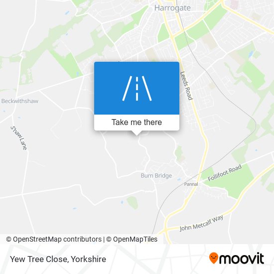 Yew Tree Close map