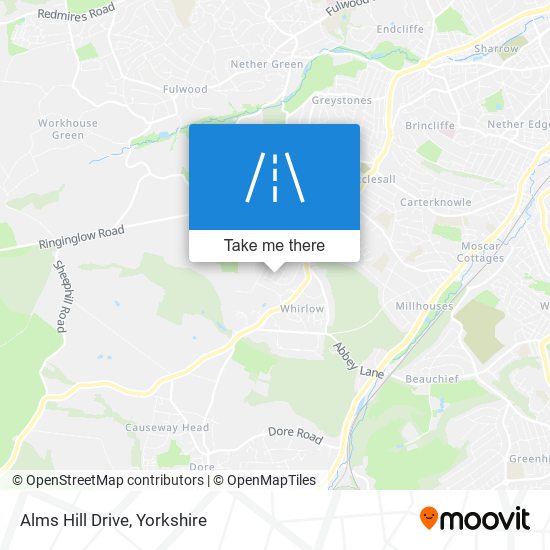 Alms Hill Drive map
