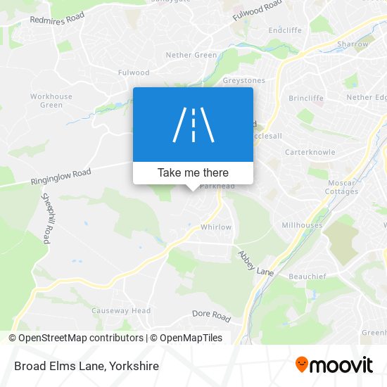 Broad Elms Lane map