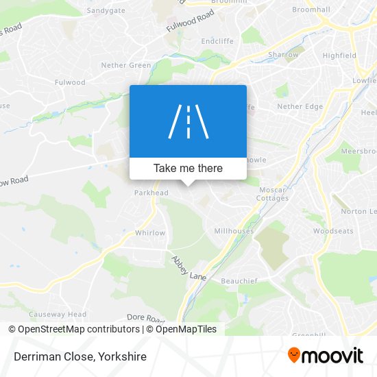 Derriman Close map