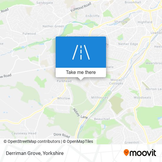 Derriman Grove map