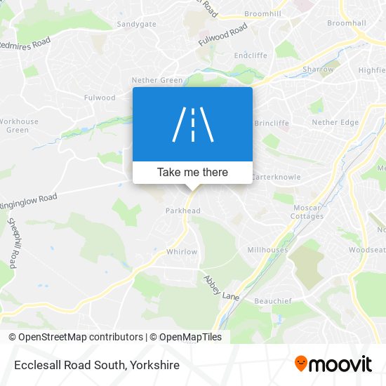 Ecclesall Road South map