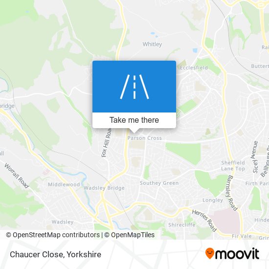 Chaucer Close map
