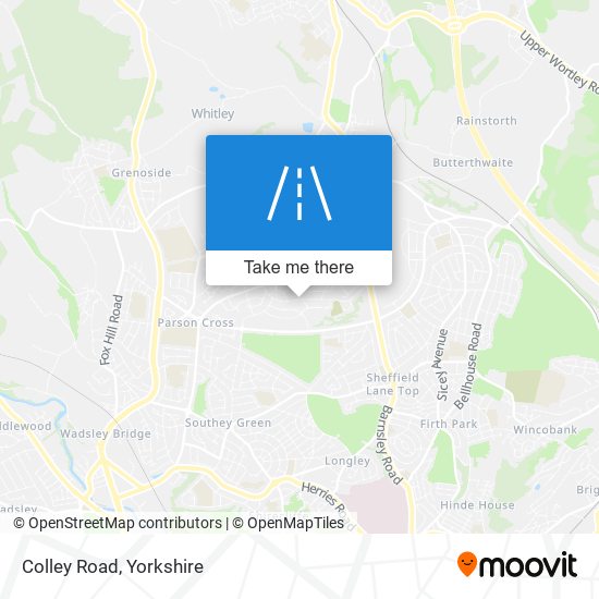 Colley Road map