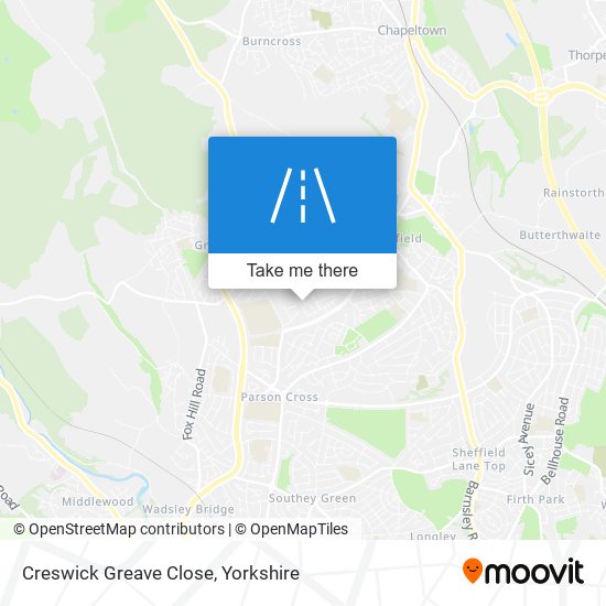 Creswick Greave Close map