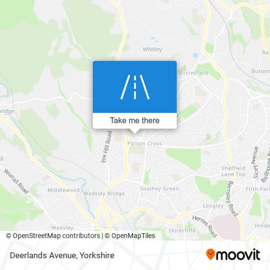 Deerlands Avenue map
