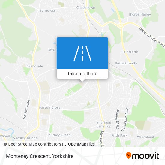 Monteney Crescent map