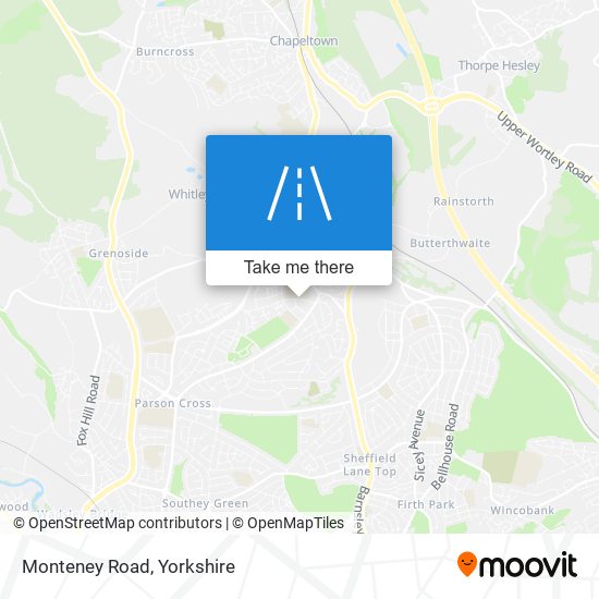 Monteney Road map