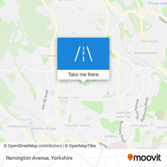 Remington Avenue map