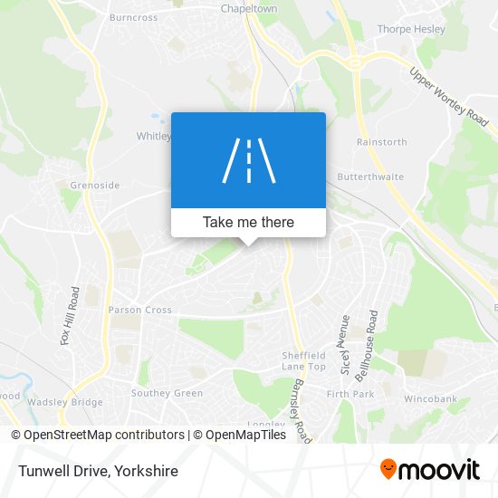 Tunwell Drive map