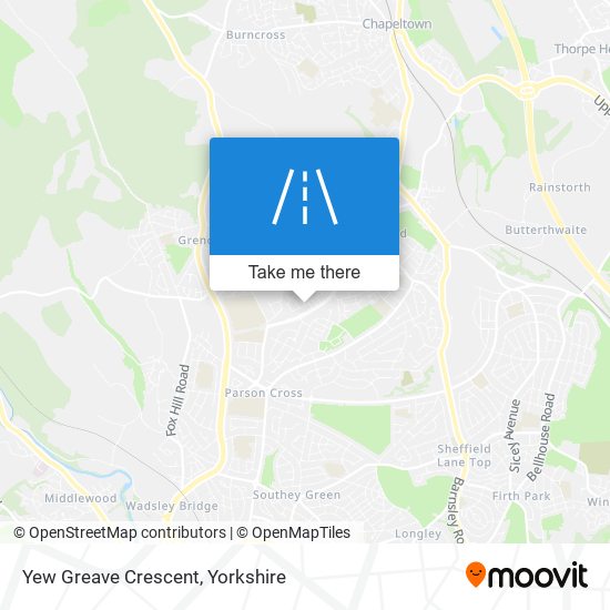 Yew Greave Crescent map