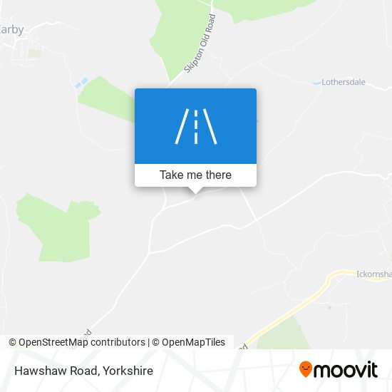 Hawshaw Road map
