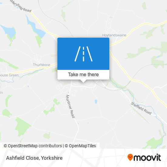 Ashfield Close map