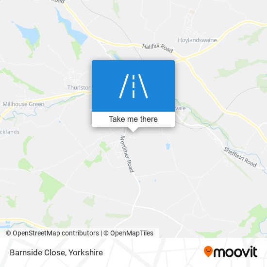 Barnside Close map
