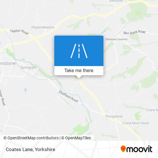 Coates Lane map