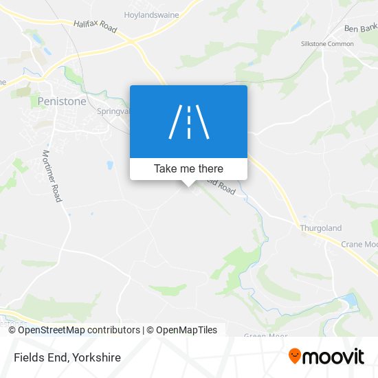 Fields End map