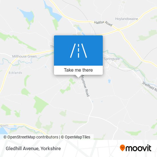 Gledhill Avenue map