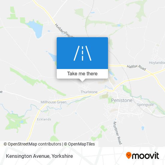 Kensington Avenue map