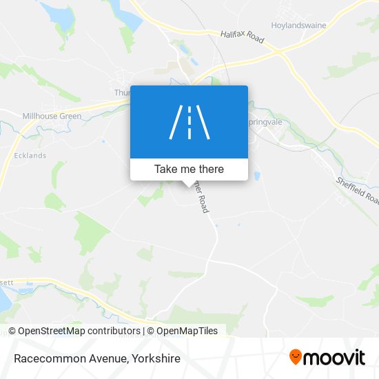 Racecommon Avenue map