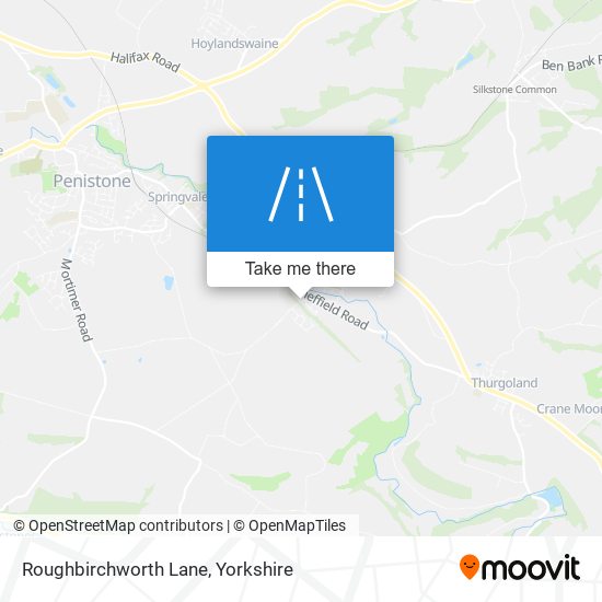 Roughbirchworth Lane map