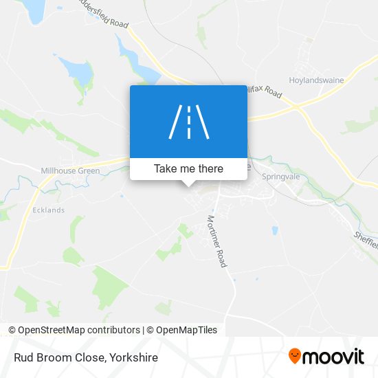 Rud Broom Close map