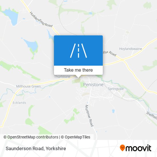 Saunderson Road map