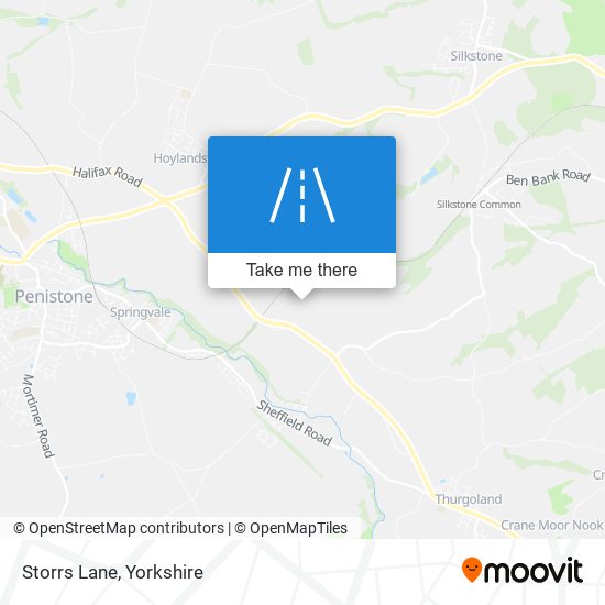 Storrs Lane map
