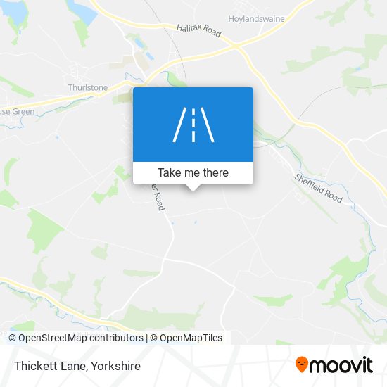 Thickett Lane map