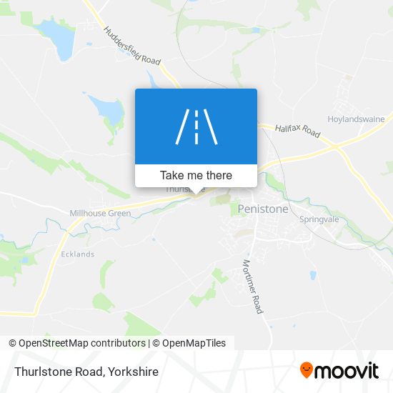 Thurlstone Road map