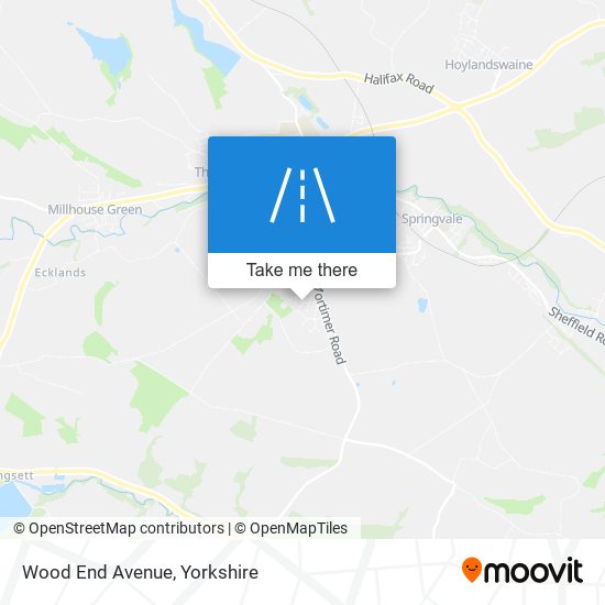 Wood End Avenue map