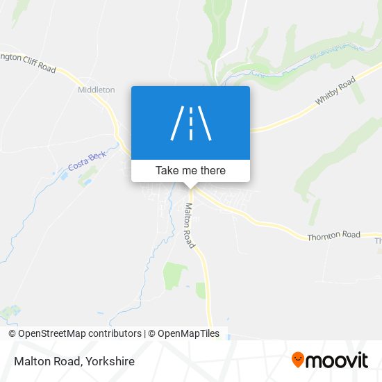 Malton Road map