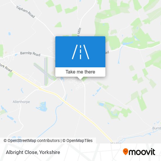 Albright Close map