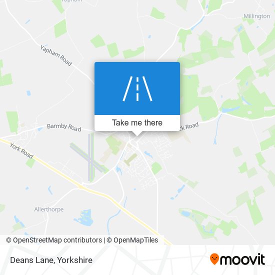 Deans Lane map
