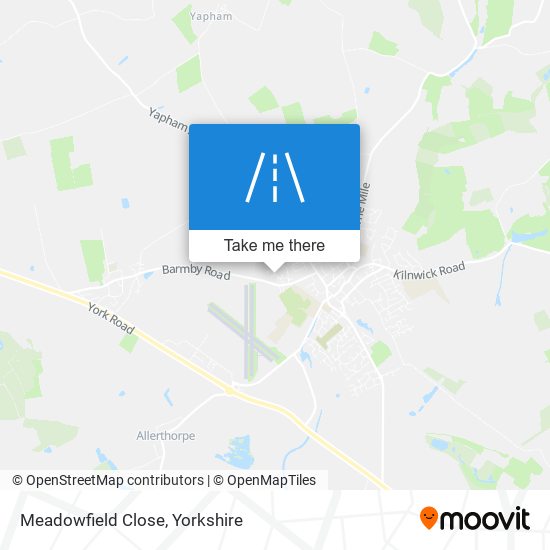 Meadowfield Close map