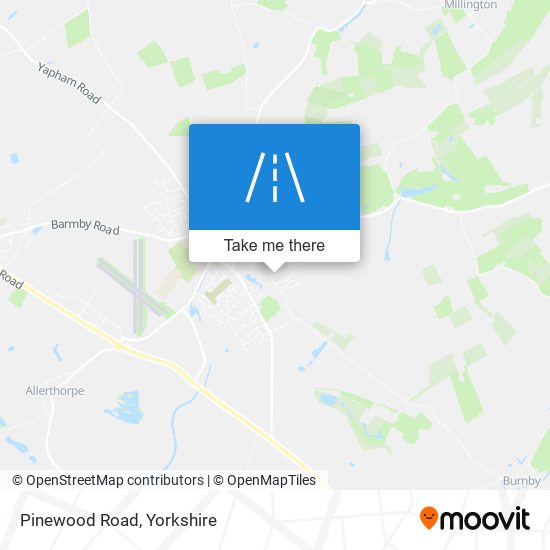 Pinewood Road map