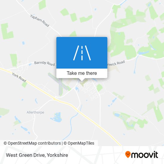 West Green Drive map